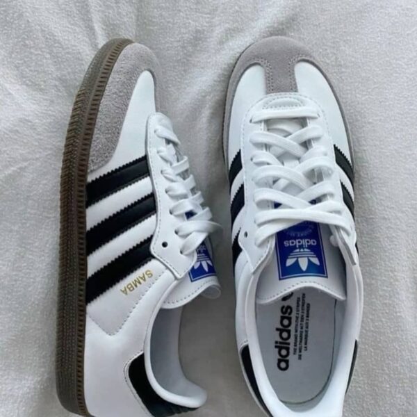 Adidas Samba OG Cloud White / Core Black / Clear Granite – Classic Leather Sneakers