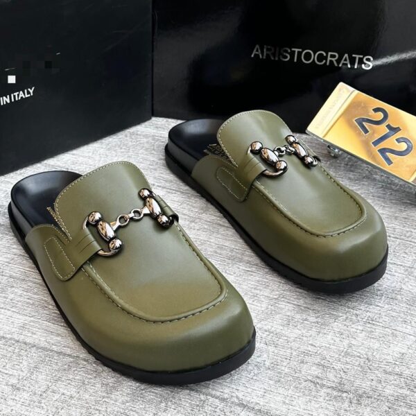 Aristocrats Men’s Half Shoes – Green Classic Footwear