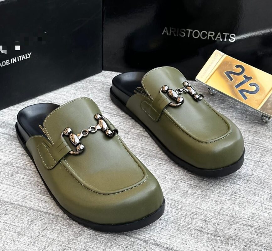 Aristocrats Men’s Half Shoes – Green Classic Footwear