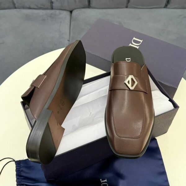 Dior Men’s Brown Leather Loafers – Classic Luxury Footwear