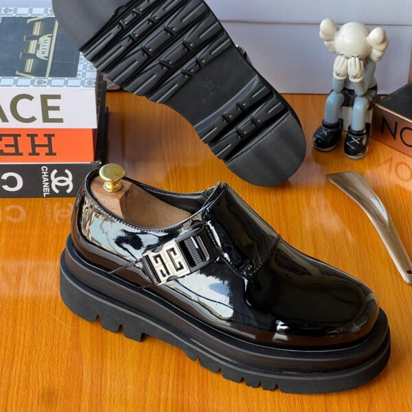 Givenchy Men’s Glossy Leather Double Sole Loafers – Luxury Designer Footwear