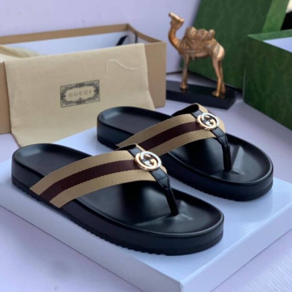 Gucci Men’s Luxury Palm Slippers – Iconic Designer Footwear