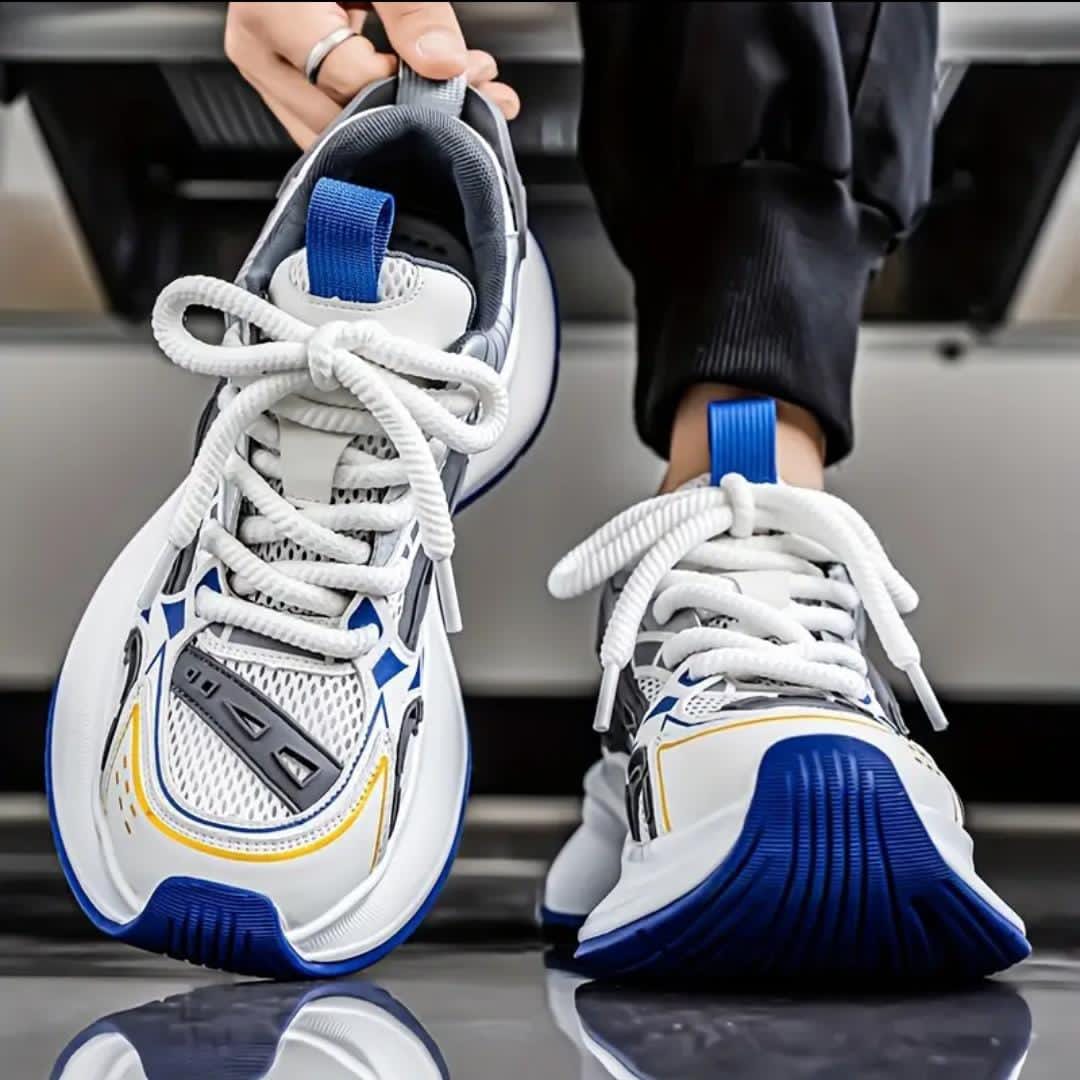 Men’s Low-Top Casual Sports Sneakers – Non-Slip PVC Sole Footwear Men’s Low-Top Casual Sports Sneakers – Non-Slip PVC Sole Footwear