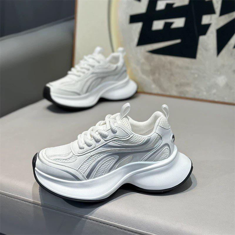 Men’s White Chunky Sole Fashion Sneakers – Trendy Streetwear Footwear Men’s White Chunky Sole Fashion Sneakers – Trendy Streetwear Footwear