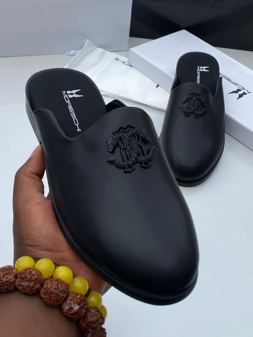 Moreschi Men’s Black Leather Half Shoes & Mules – Classic Luxury Footwear Moreschi Men’s Black Leather Half Shoes & Mules – Classic Luxury Footwear