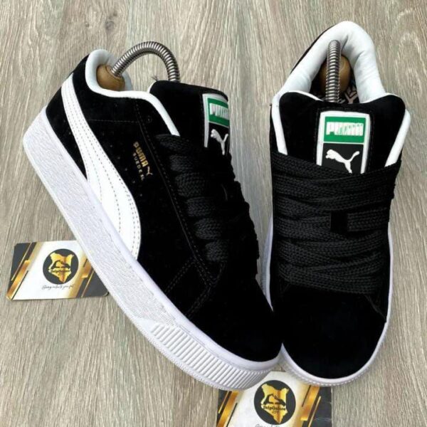 Puma Suede XL Sneakers – Black & White Streetwear Footwear