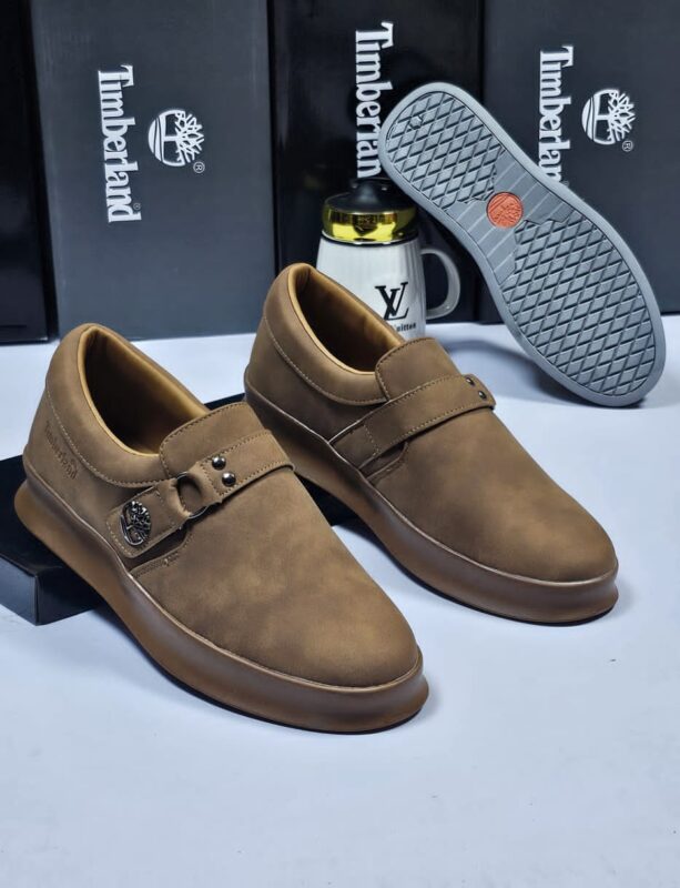 Timberland Men’s Brown Slip-On Loafers – Classic Comfort Footwear