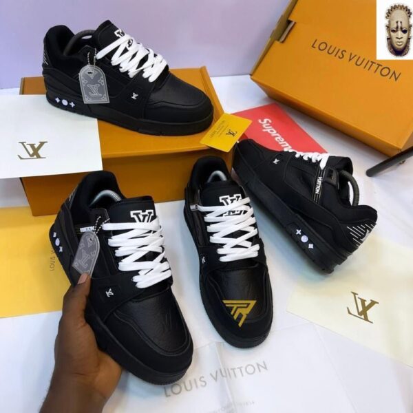 Louis Vuitton LV Trainer Sneaker in Black Monogram Leather