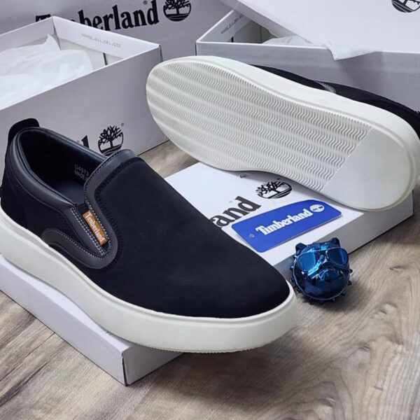 Timberland Men's Casual Black Slip-On Shoes