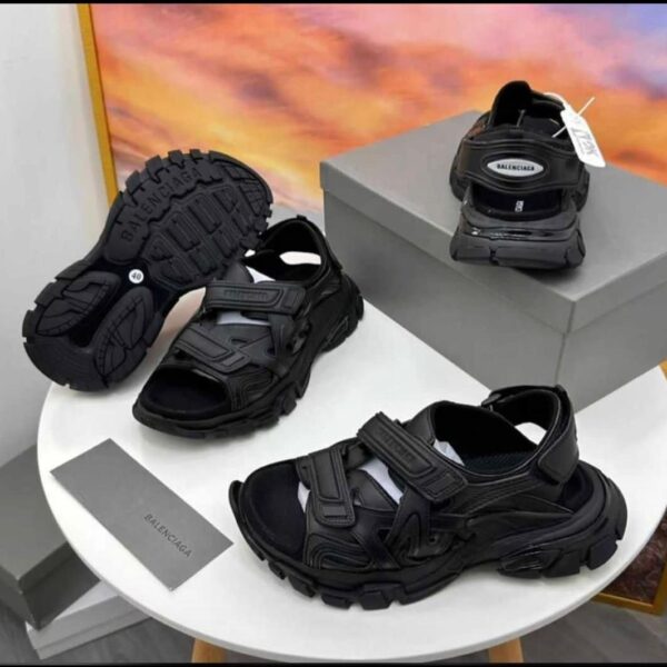 Balenciaga Black Track Technical Sandals