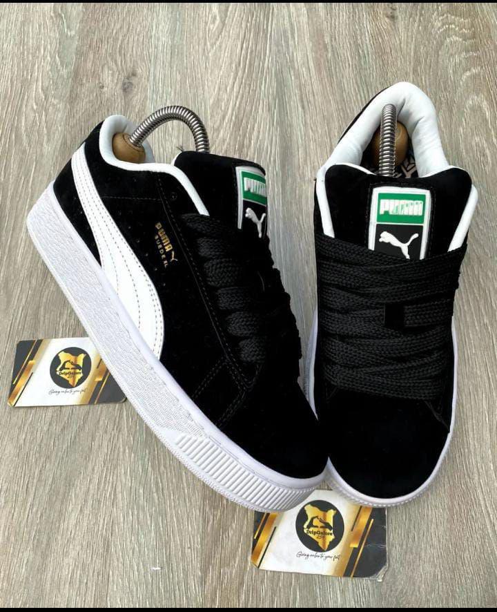 PUMA Suede XL Sneakers in Black & White PUMA Suede XL Sneakers in Black & White