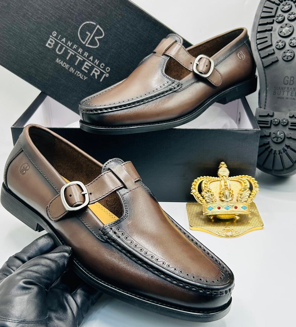Gianfranco Butteri Italian Leather Monk Strap Dress Shoes Gianfranco Butteri Italian Leather Monk Strap Dress Shoes