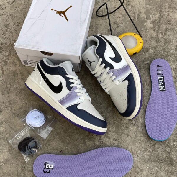 Air Jordan 1 Low SE "Lavender Punk" – White, Black, and Purple
