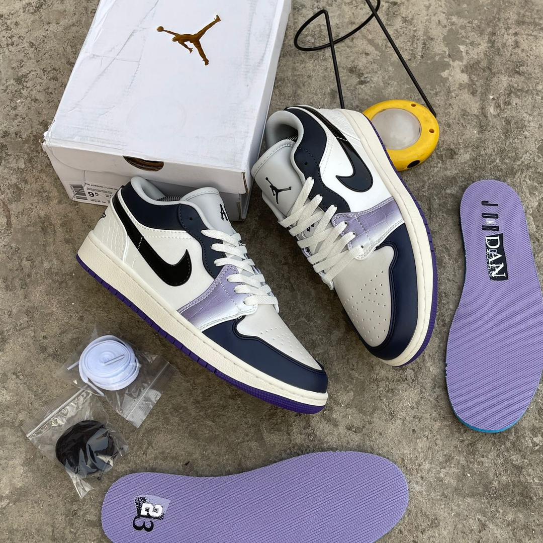 Air Jordan 1 Low SE "Lavender Punk" – White, Black, and Purple Air Jordan 1 Low SE "Lavender Punk" – White, Black, and Purple