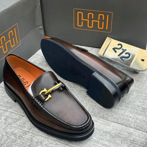 Oggi Super Class Genuine Leather Slip-On Dress Shoes