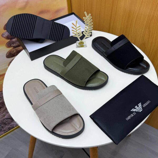 Emporio Armani Men's Classic Designer Slippers