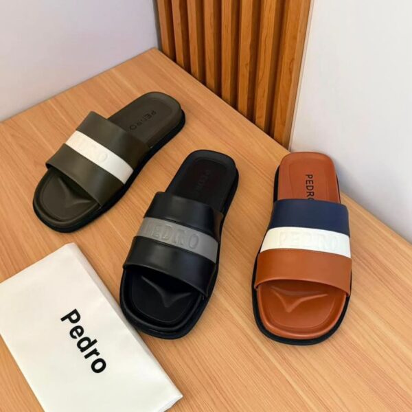 Pedro Branded Band Slide Sandals
