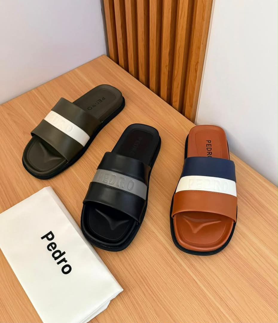 Pedro Branded Band Slide Sandals Pedro Branded Band Slide Sandals